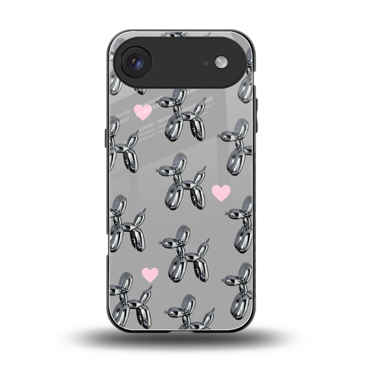 Metallic Pup back phone cover | glass case for iphone air