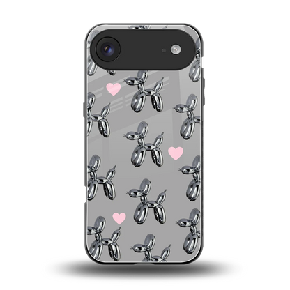 Metallic Pup back phone cover | glass case for iphone air