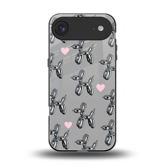 Metallic Pup back phone cover | glass case for iphone air