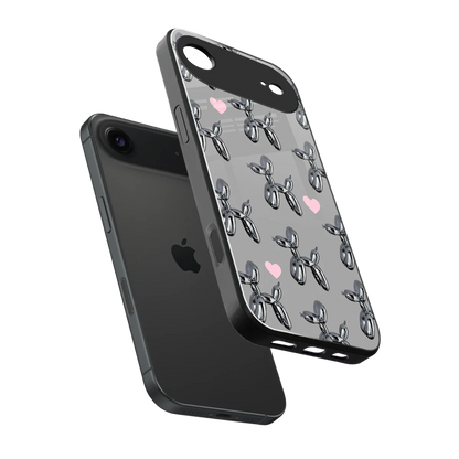 Metallic Pup sleek iphone air cover with tempered glass back and TPU edges