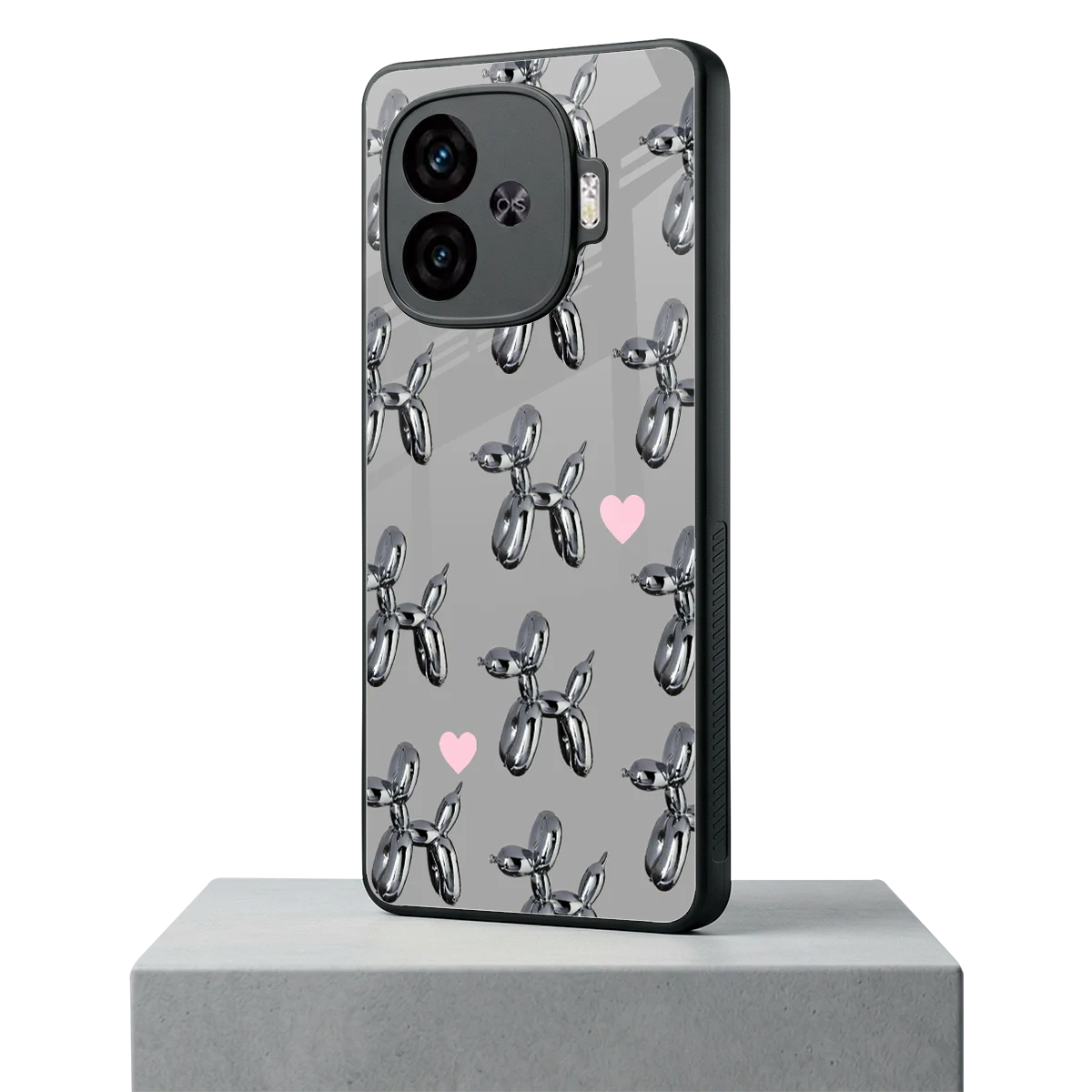 Metallic Pup iqoo neo 10r 5g mobile cover | shockproof glass phone case
