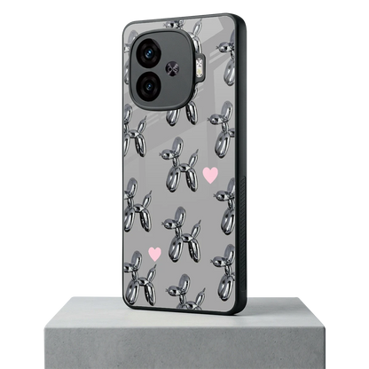 Metallic Pup iqoo neo 10r 5g mobile cover | shockproof glass phone case