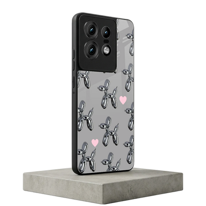 Metallic Pup motorola edge 50 pro mobile cover | shockproof glass phone case