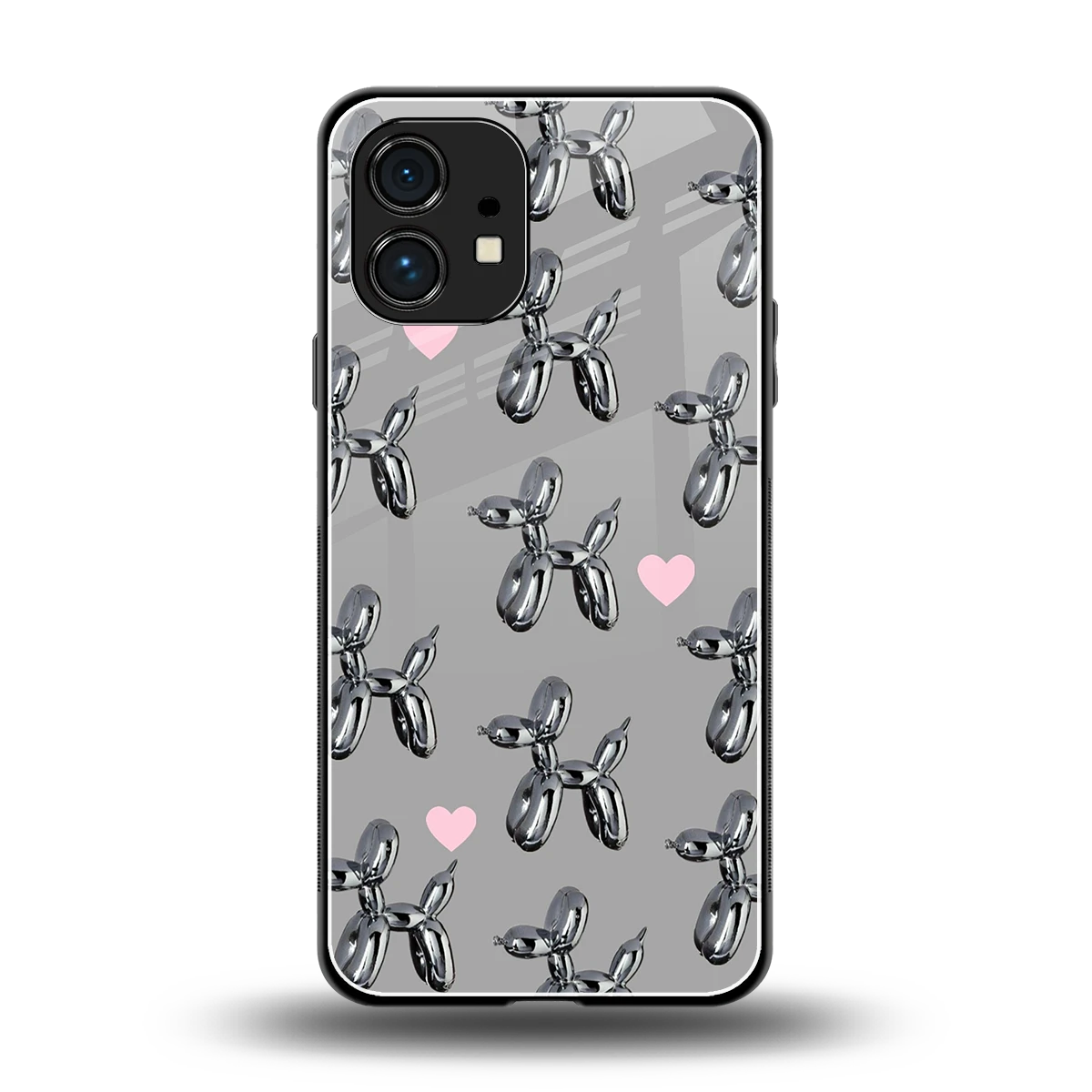 Metallic Pup back phone cover | glass case for nothing phone 1
