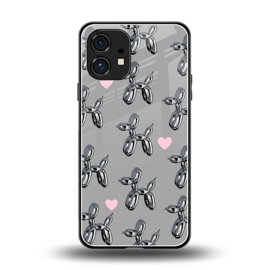 Metallic Pup back phone cover | glass case for nothing phone 1