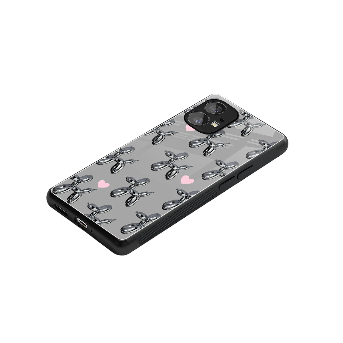 Metallic Pup stylish phone case for nothing phone 1 | glossy glass and slim fit