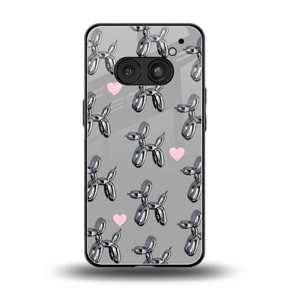Metallic Pup back phone cover | glass case for nothing phone 2a
