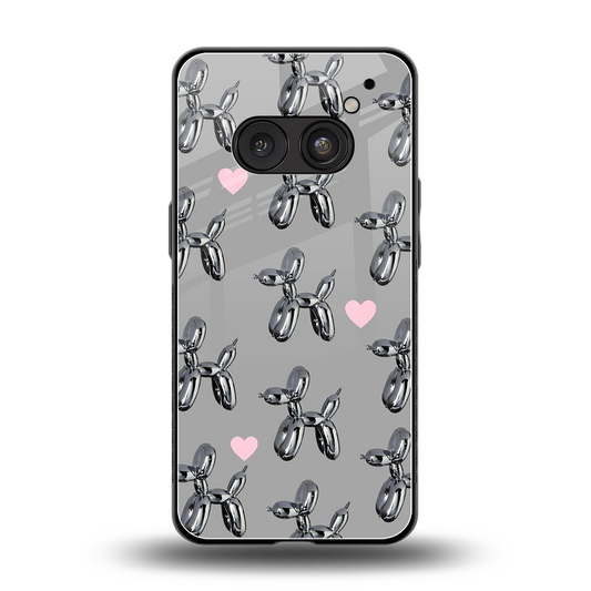 Metallic Pup back phone cover | glass case for nothing phone 2a