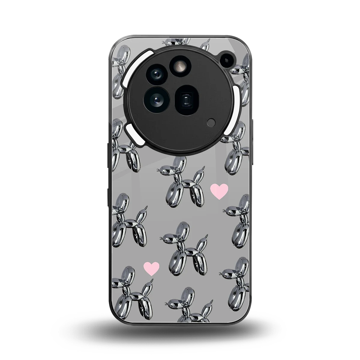 Metallic Pup back phone cover | glass case for nothing phone 3a pro