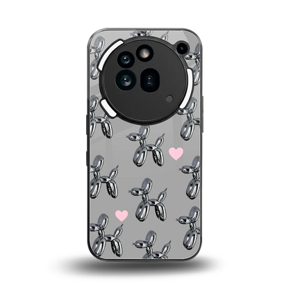 Metallic Pup back phone cover | glass case for nothing phone 3a pro