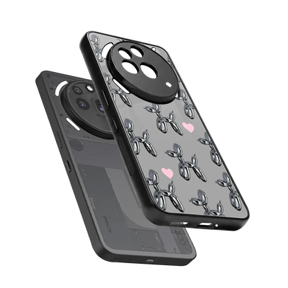 Metallic Pup sleek nothing phone 3a pro cover with tempered glass back and TPU edges