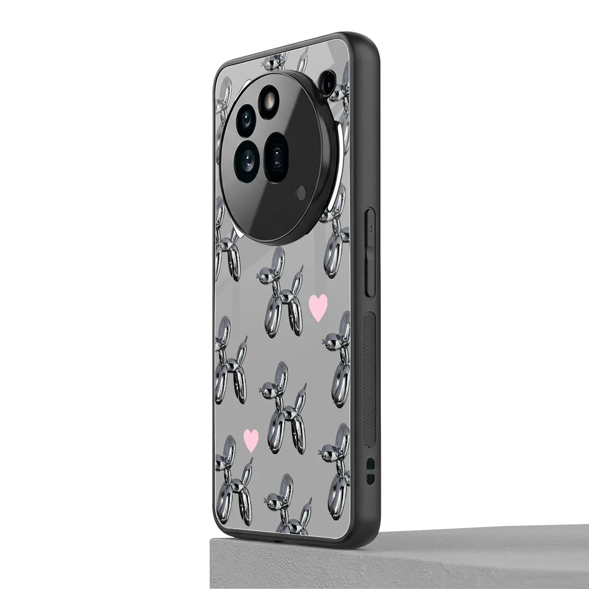 Metallic Pup nothing phone 3a pro mobile cover | shockproof glass phone case