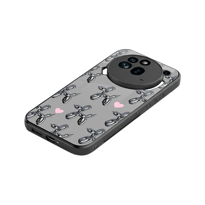 Metallic Pup stylish phone case for nothing phone 3a pro | glossy glass and slim fit