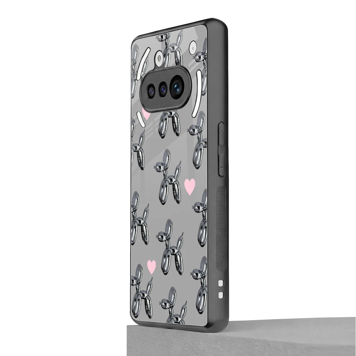 Metallic Pup nothing phone 3a mobile cover | shockproof glass phone case