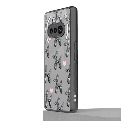 Metallic Pup nothing phone 3a mobile cover | shockproof glass phone case