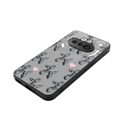 Metallic Pup stylish phone case for nothing phone 3a | glossy glass and slim fit