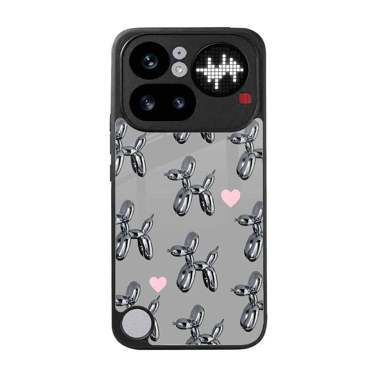 Metallic Pup back phone cover | glass case for nothing phone 4a pro