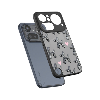 Metallic Pup sleek nothing phone 4a pro cover with tempered glass back and TPU edges