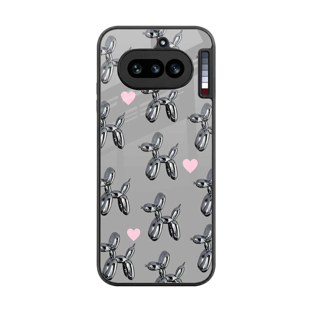 Metallic Pup back phone cover | glass case for nothing phone 4a