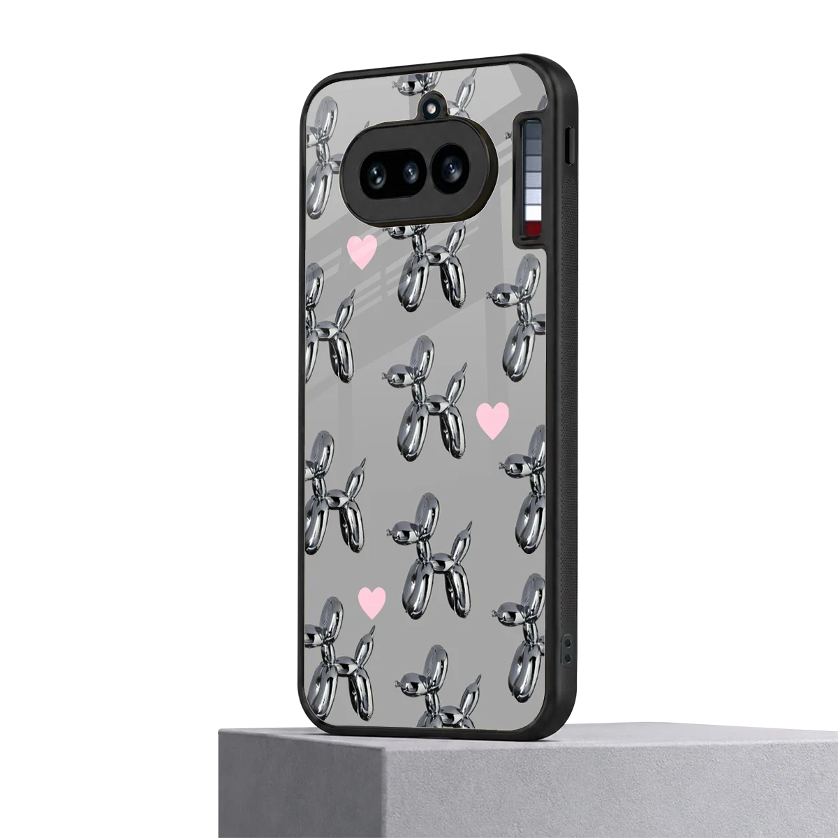 Metallic Pup nothing phone 4a mobile cover | shockproof glass phone case