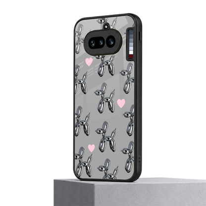 Metallic Pup nothing phone 4a mobile cover | shockproof glass phone case