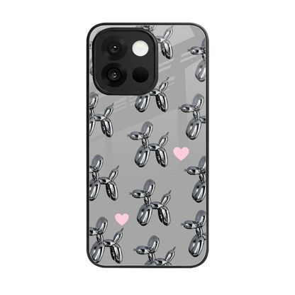 Metallic Pup back phone cover | glass case for oneplus 13s