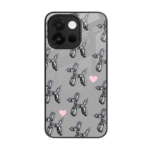 Metallic Pup back phone cover | glass case for oneplus 13s
