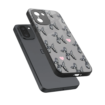 Metallic Pup sleek oneplus 15r cover with tempered glass back and TPU edges