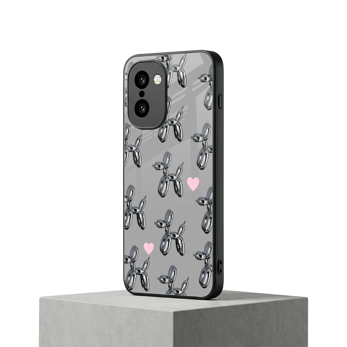 Metallic Pup oneplus 15r mobile cover | shockproof glass phone case