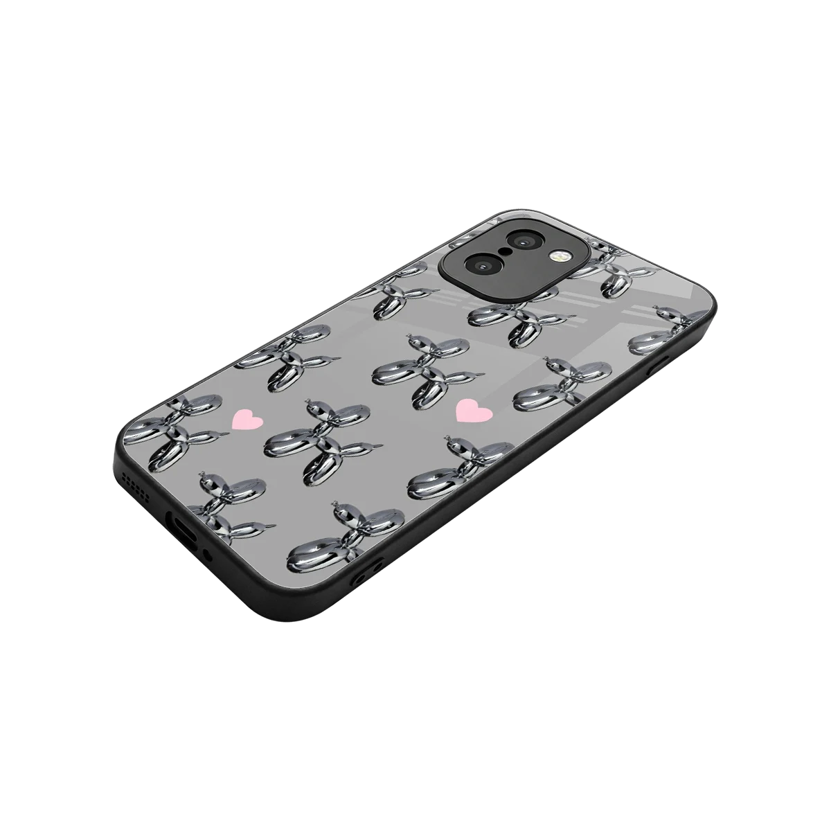 Metallic Pup stylish phone case for oneplus 15r | glossy glass and slim fit