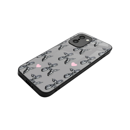 Metallic Pup stylish phone case for oneplus 15r | glossy glass and slim fit