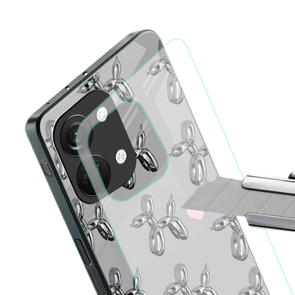 Metallic Pup stylish phone case for oneplus nord 3 | glossy glass and slim fit