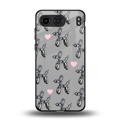 Metallic Pup back phone cover | glass case for oneplus nord 4