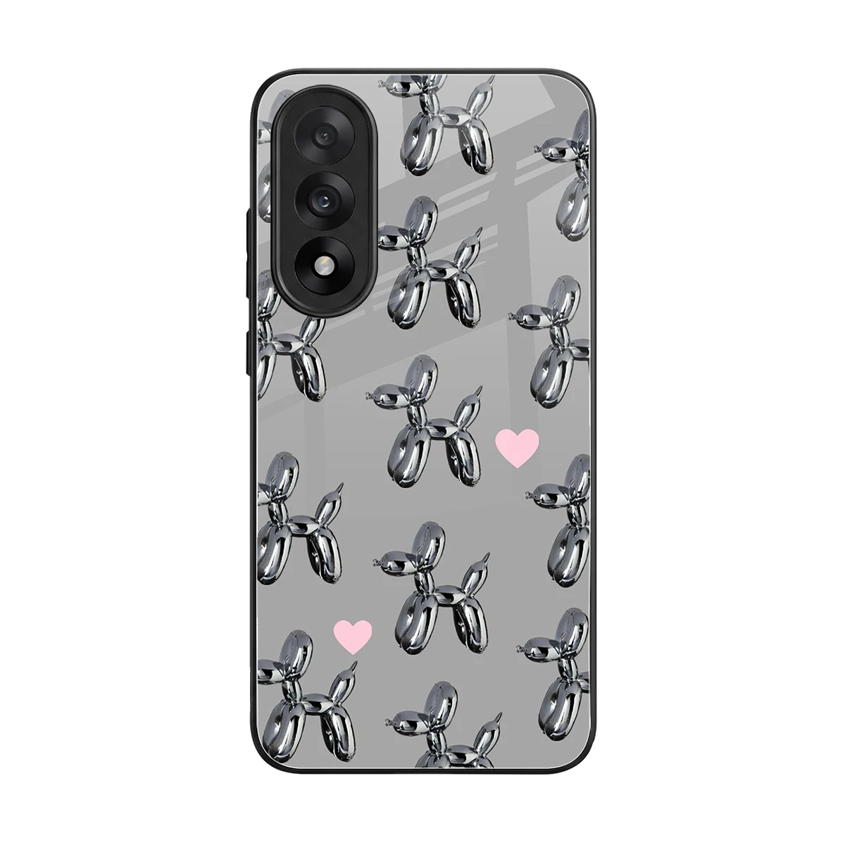 Metallic Pup back phone cover | glass case for oneplus nord 5