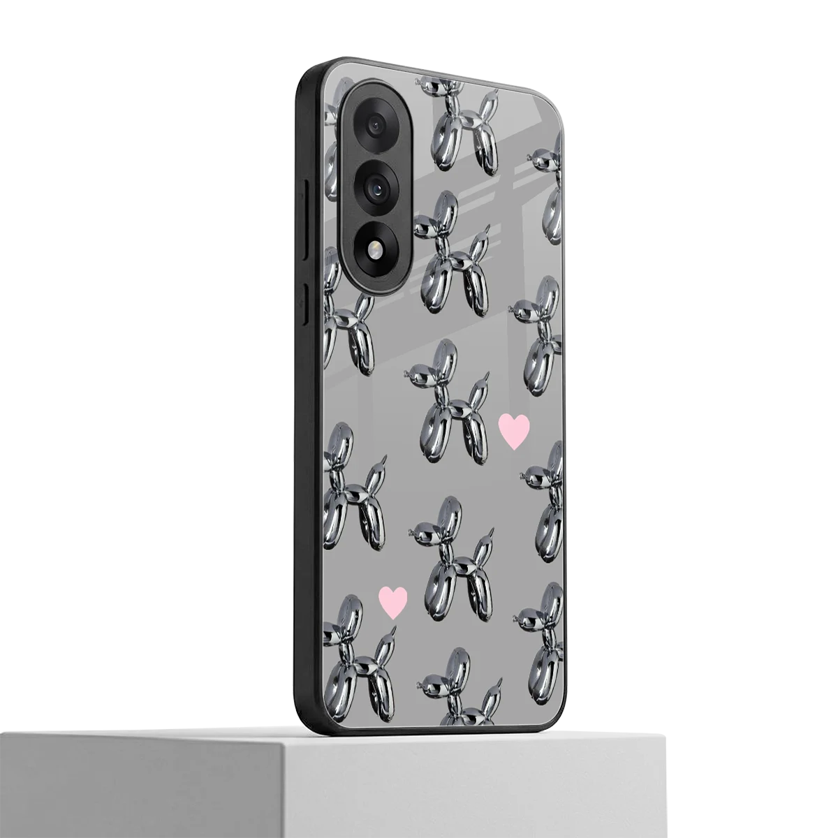 Metallic Pup oneplus nord 5 mobile cover | shockproof glass phone case