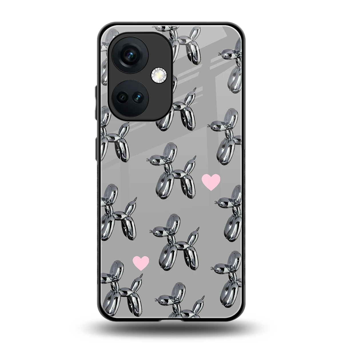 Metallic Pup back phone cover | glass case for oneplus nord ce 3
