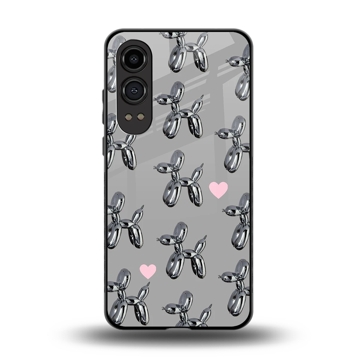 Metallic Pup back phone cover | glass case for oneplus nord ce 4 lite