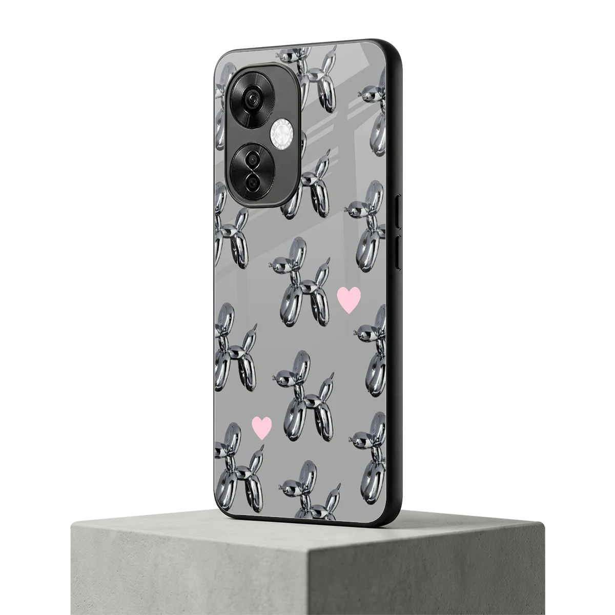 Metallic Pup oneplus nord ce 3 lite mobile cover | shockproof glass phone case