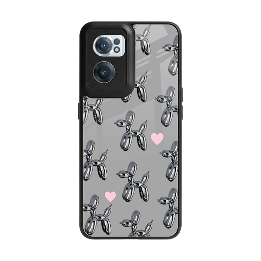 Metallic Pup back phone cover | glass case for oneplus nord ce 2