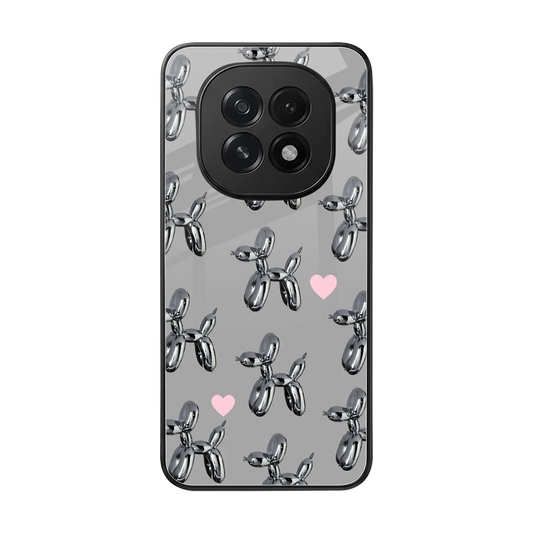 Metallic Pup back phone cover | glass case for oppo f29 5g