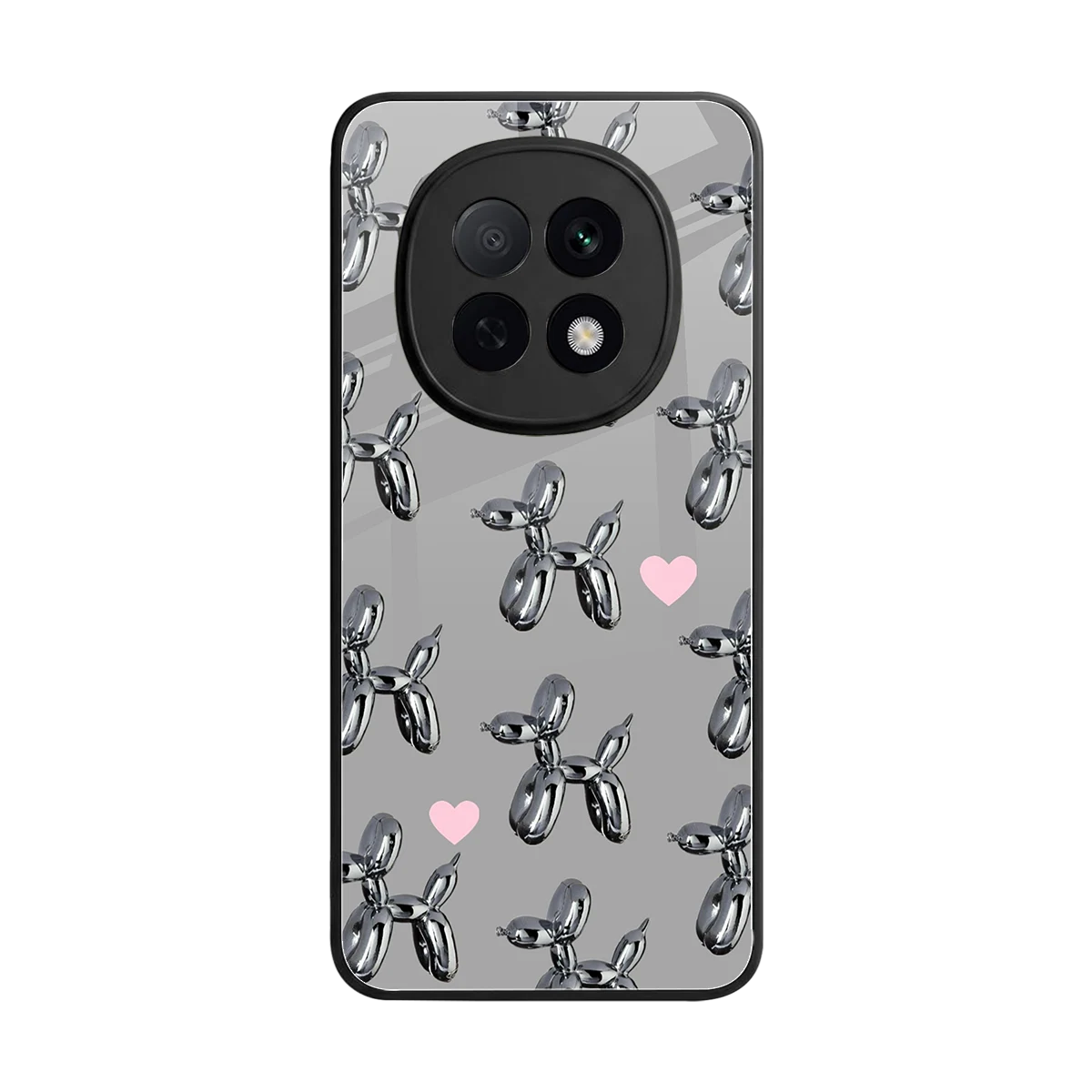 Metallic Pup back phone cover | glass case for oppo f29 pro 5g
