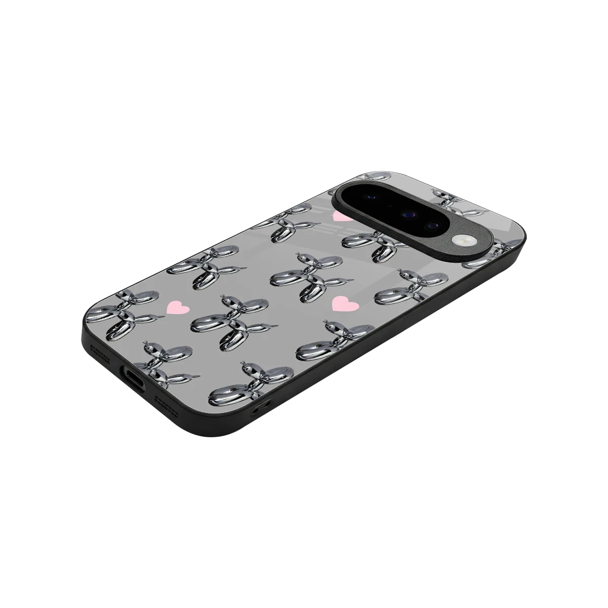 Metallic Pup stylish phone case for google pixel 10 | glossy glass and slim fit