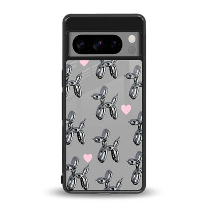 Metallic Pup back phone cover | glass case for google pixel 8 pro