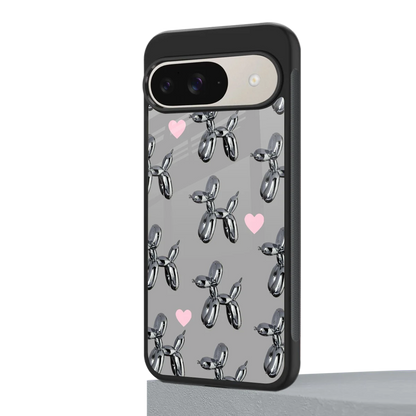 Metallic Pup google pixel 9 mobile cover | shockproof glass phone case