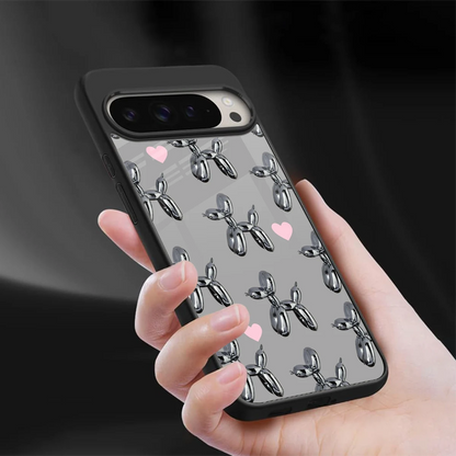 Metallic Pup sleek google pixel 9 pro xl cover with tempered glass back and TPU edges