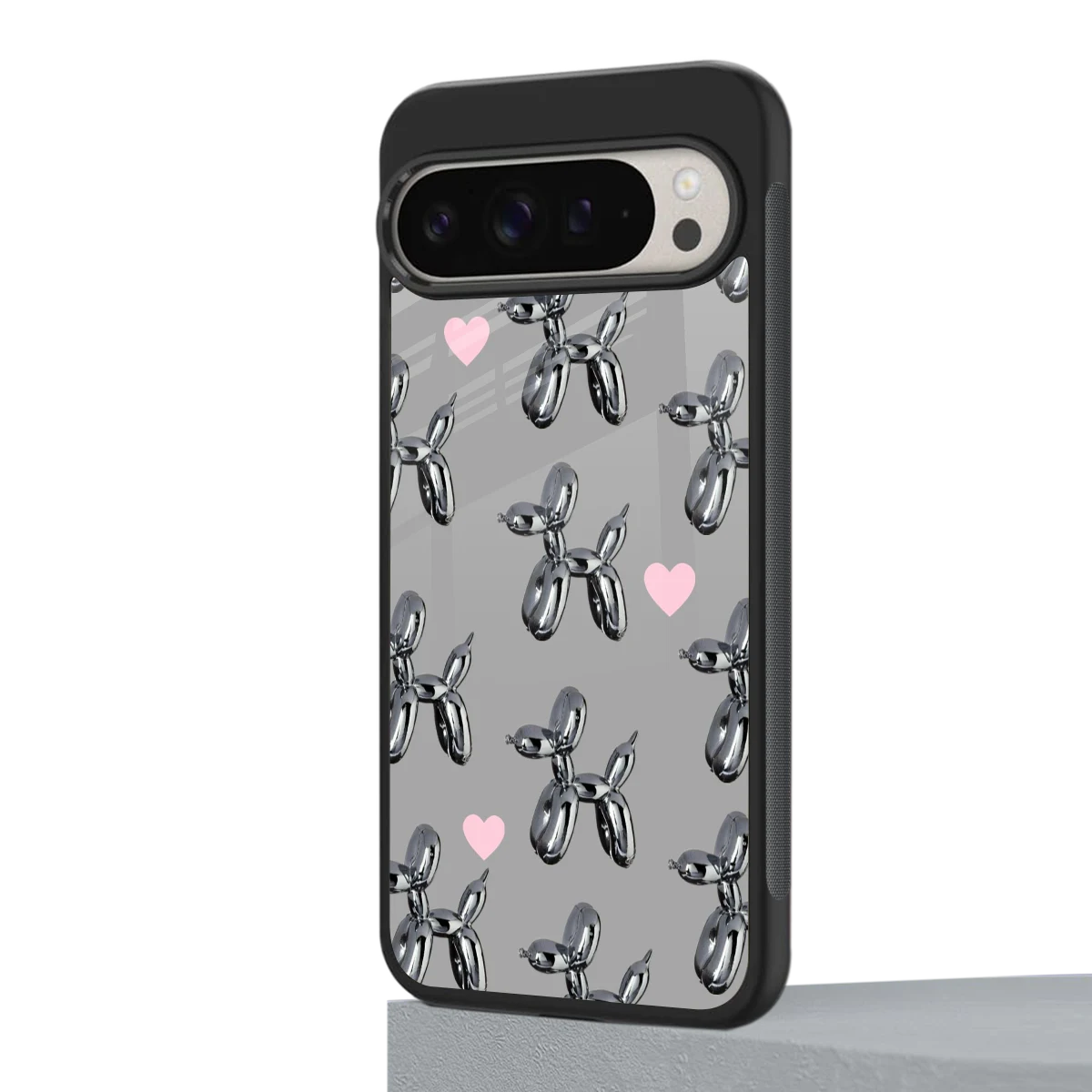 Metallic Pup google pixel 9 pro mobile cover | shockproof glass phone case