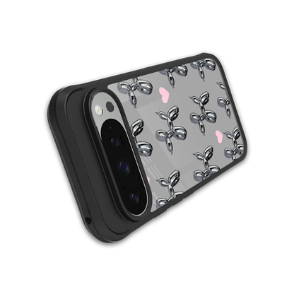 Metallic Pup stylish phone case for google pixel 9 pro xl | glossy glass and slim fit