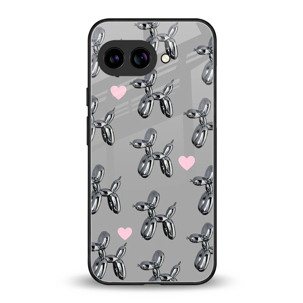Metallic Pup back phone cover | glass case for google pixel 10a