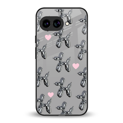 Metallic Pup back phone cover | glass case for google pixel 10a
