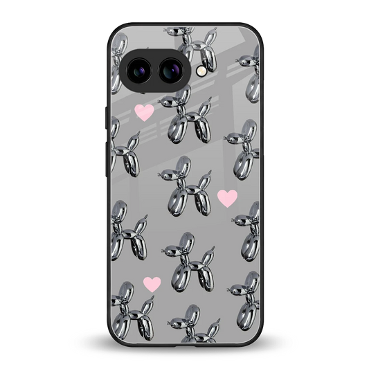Metallic Pup back phone cover | glass case for google pixel 10a
